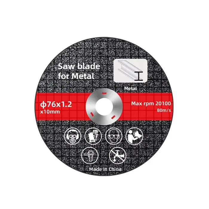 Mini meuleuse d'angle, disque de meuleuse d'angle, lame de scie diamantée 76mm de diamètre 10mm, Kit
