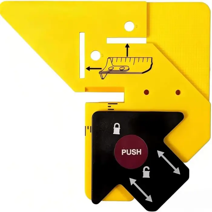 Guide de coupe pour le travail du bois à angle de 45 degrés, outil de bricolage, conception portable