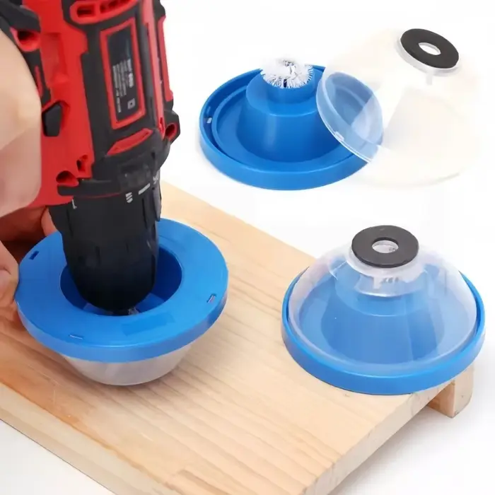 Cache-poussière pour perceuse électrique