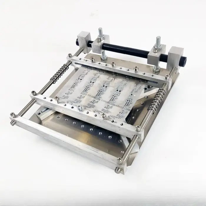 Plateforme d'impression manuelle de pâte à souder pour PCB en acier