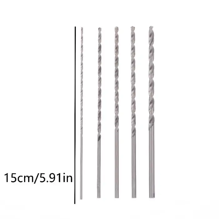 Ensemble de 5 forets 2 mm-5 mm pour le perçage de trous profonds dans le bois dur