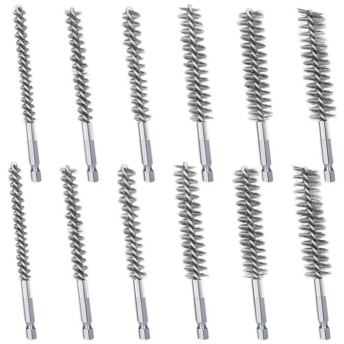 Brosse métallique en acier inoxydable pour perceuse électrique
