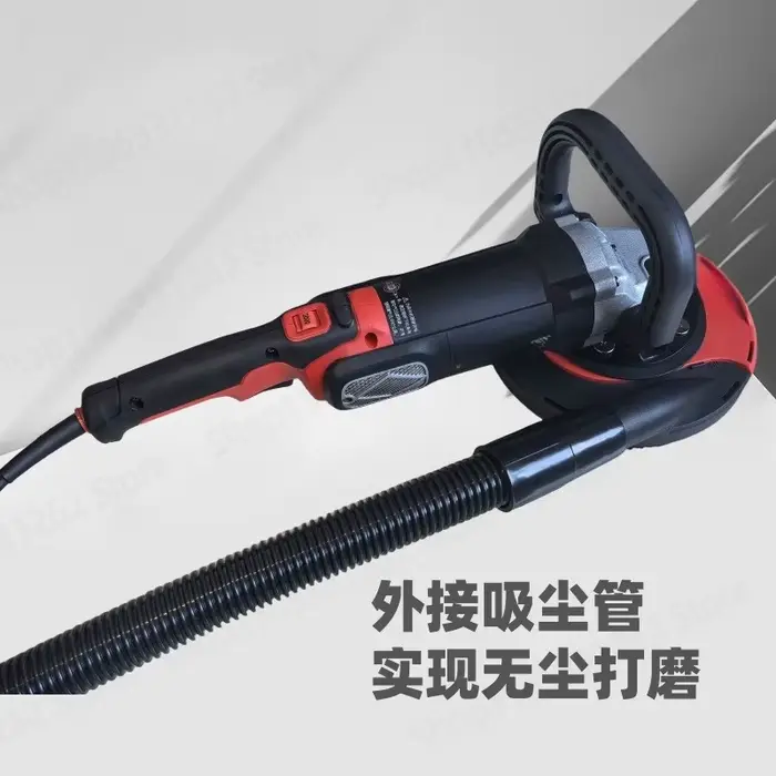 Ponceuse électrique sans poussière 5180 à vitesse réglable avec capot anti-poussière pour le polissage des sols en ciment et de la pierre