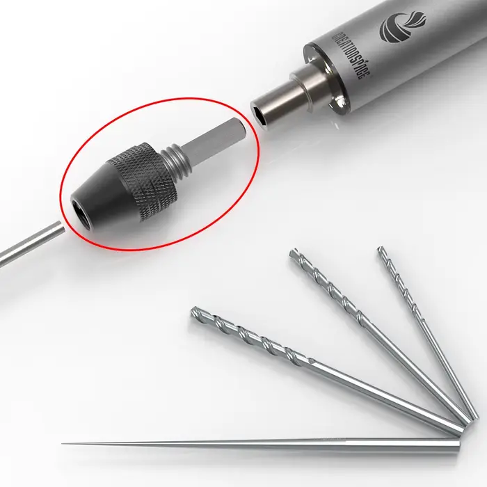 1.5-2.5mm changement rapide poignée hexagonale trois mâchoires auto centrage foret hélicoïdal mandrin 6.35mm meuleuse électrique perceuse mandrin outil