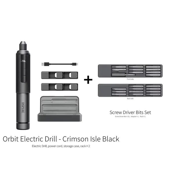 Nouvelle perceuse électrique orbitale DSPIAE AT-ED01 2026 pour plastique, bois, métaux mous, assembl
