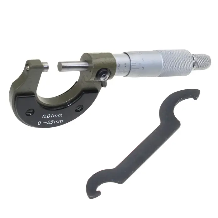 Micromètre extérieur du neuvième monde, jauge 0-25mm/0.01mm, pied à coulisse, outils de mesure avec 