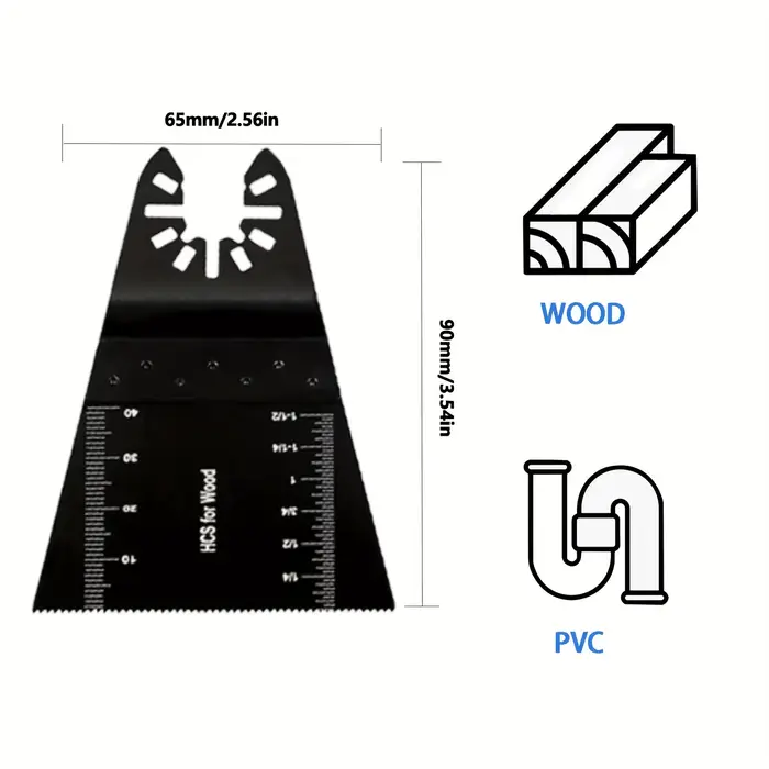 Scie oscillante multifonctionnelle à dégagement rapide 65mm