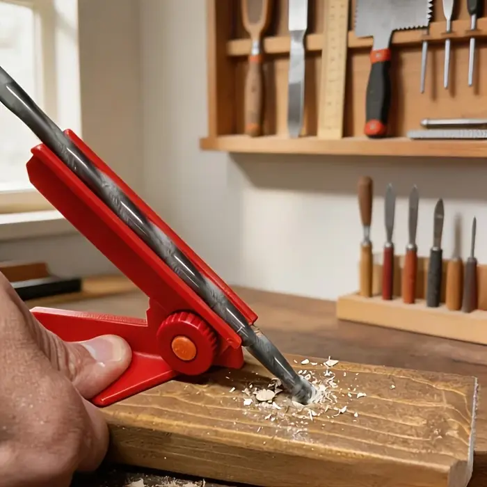 Guide de perçage à 5 angles : 0 ° -90 ° Outil de travail du bois portable