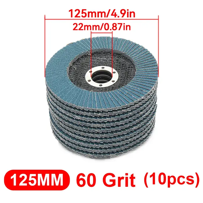 10 pièces disques à lamelles 125mm meuleuse d'angle