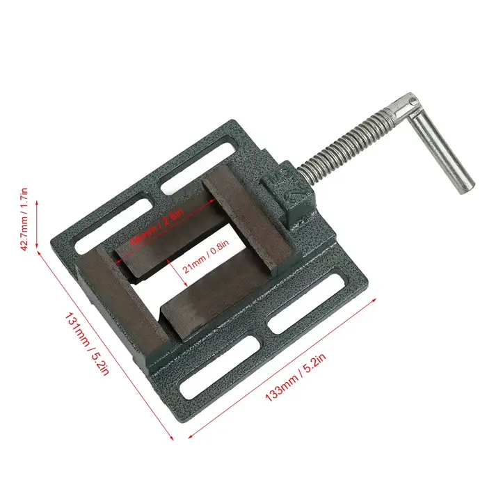 Pince de fraiseuse 2.5 pouces, perceuse, étau, pince d'établi, pince plate, support de Machine de forage, pince à nez plat