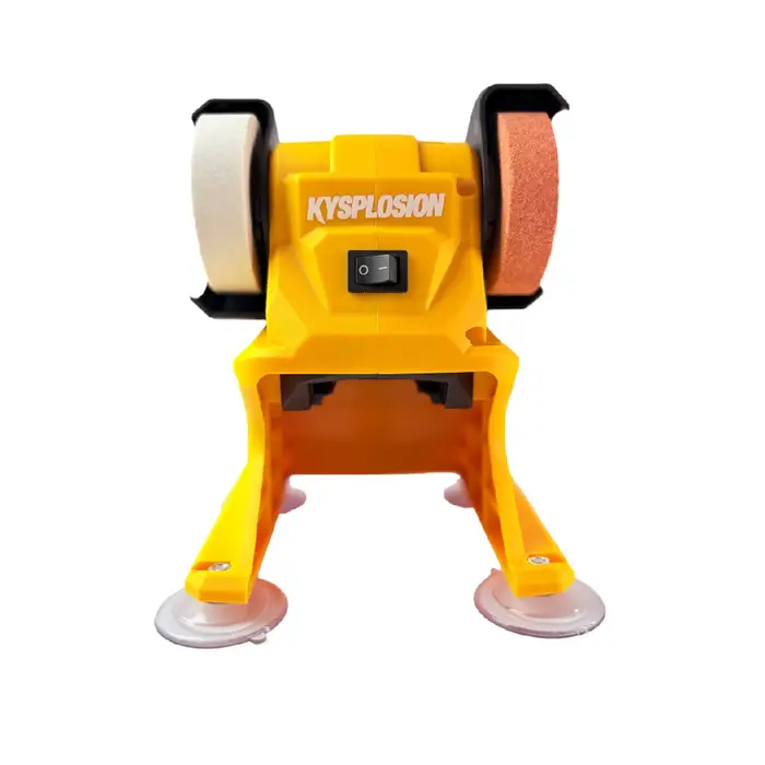 Meuleuse de banc électrique Meuleuse double sans fil pour polissage et affûtage de couteaux, compa