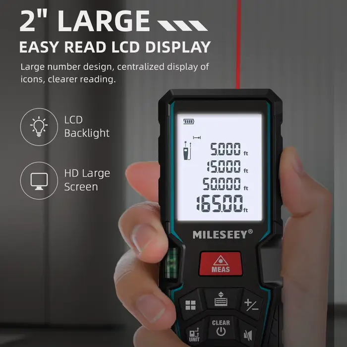 MILESEEY télémètre Laser D5T Bluetooth ruban à mesurer Laser ruban à mesurer intelligent avec applic