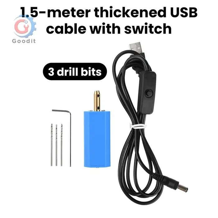 Mini perceuse USB 10000 tr/min haute vitesse 5V