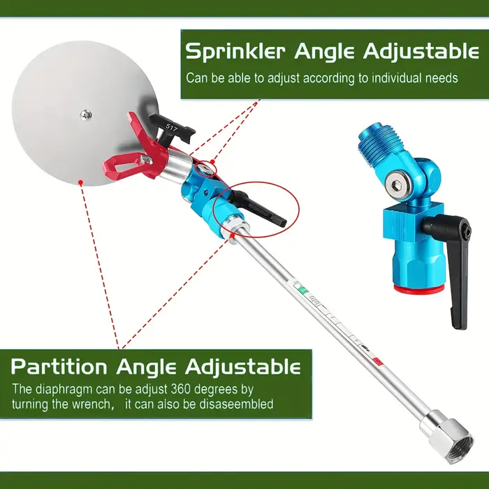 Kit de pulvérisateur de peinture sans air avec embouts 311/315 et perche d'extension de 20 cm
