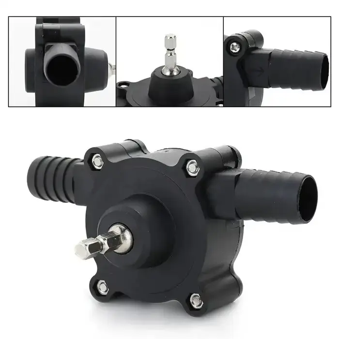 Pompe à eau électrique portable auto-amorçante pour transfert de liquides (huile, eau) pour maison, jardin et extérieur