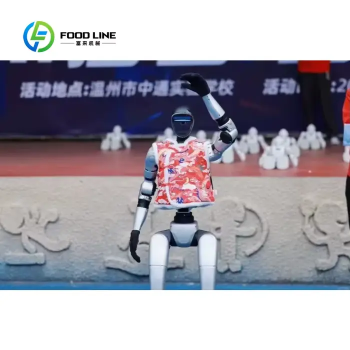 Robot humanoïde polyvalent personnalisé avec fonction d'évitement d'obstacles pour la navigation en intérieur et l'assistance dans les espaces publics