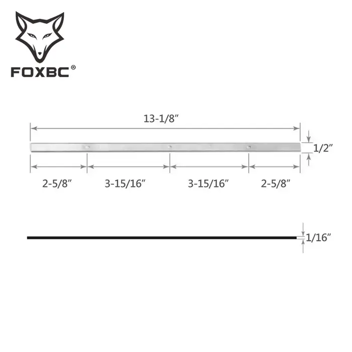 FOXBC 13 "332mm HSS couteau lame de raboteuse pour Metabo dh 330 INTERSKOL outil de travail du bois-ensemble de 2