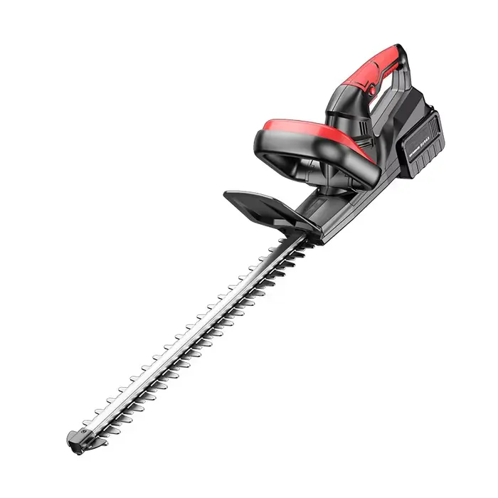 Taille-haie électrique rechargeable avec moteur sans balais et double ciseaux lame de 50 cm pour entretien jardin extérieur professionnel