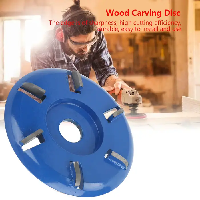 Disque en acier carassé en bois