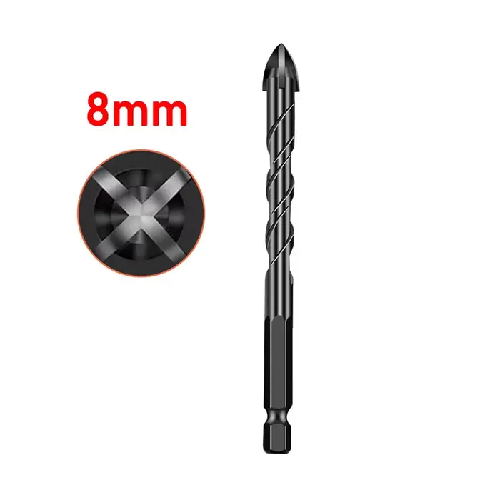 Forets hexagonaux de carbure de Quatre-cannelure de peu de perceuse de 3/4/5/6/8/10/12MM pour le boi