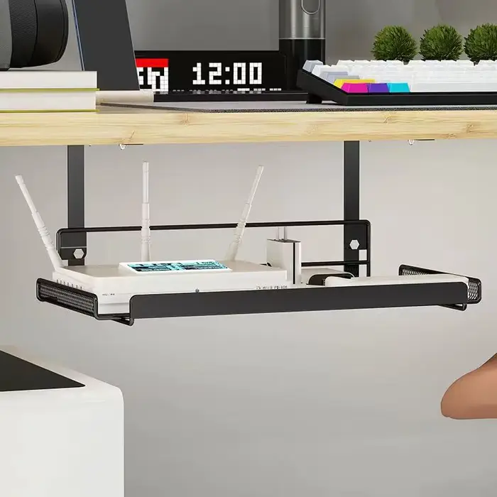 Étagère de rangement réglable sous la table