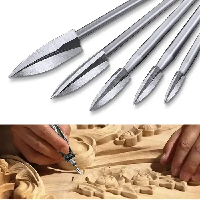 Outils de sculpture sur bois, accessoires de perceuse à graver, mèche, artisanat du bois, meulage du bois, outil de bricolage, montage universel pour outils rotatifs
