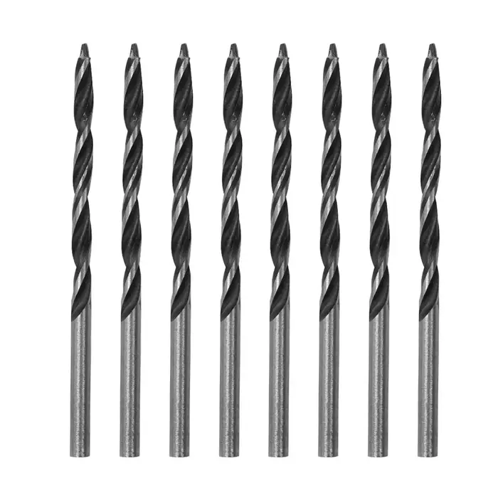 8 pièces forets 3mm tête 58mm longueur foret en spirale HCS pour bois artificiel perçage