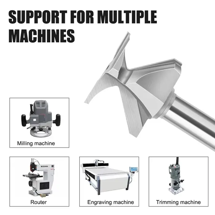 Arc Bending Integrated Forming Knife Router Bits R18*1/2Inch Woodworking Circular