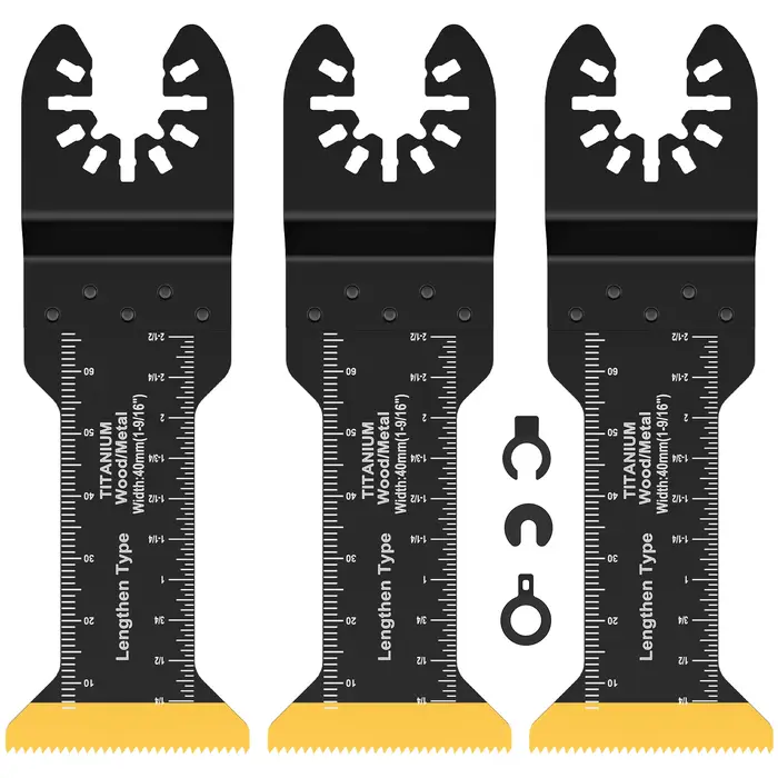 Jeu de lames de scie oscillantes, multi-outils bimétalliques, lame de coupe multiple tranchante pour
