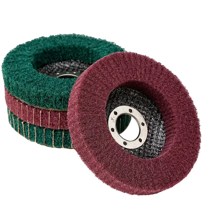 Disque de roue de polissage à lamelles Non tissées pour meuleuse d'angle