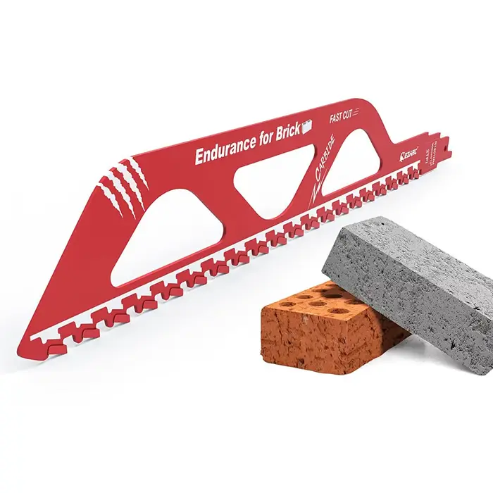 Lame de scie sabre EZARC 12''/18'' pour démolition, maçonnerie, en carbure, pour couper le brique, l