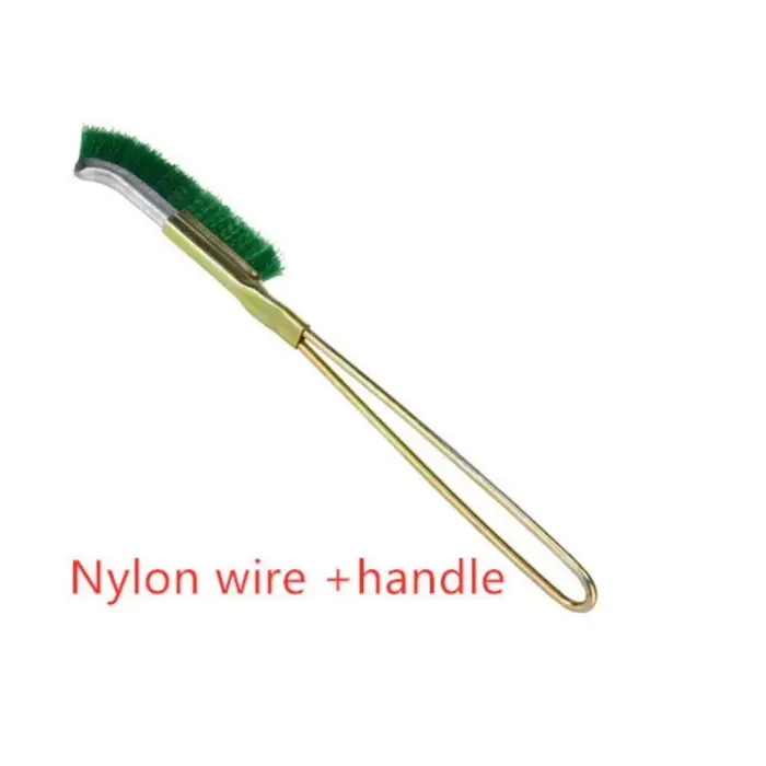 Mini brosse métallique en acier/laiton/nylon