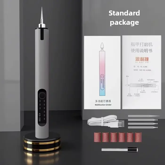 Perceuse électrique sans fil, meuleuse, outil rotatif Dremel, batterie rechargeable 3,7 V, gravure s