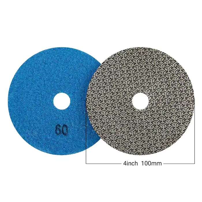 Disques de ponçage électroplaqués au diamant de 4 pouces (100 mm)