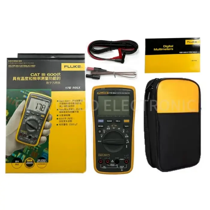 FLUKE 17B MAX avec multimètre numérique multifonctionnel économique à coque souple
