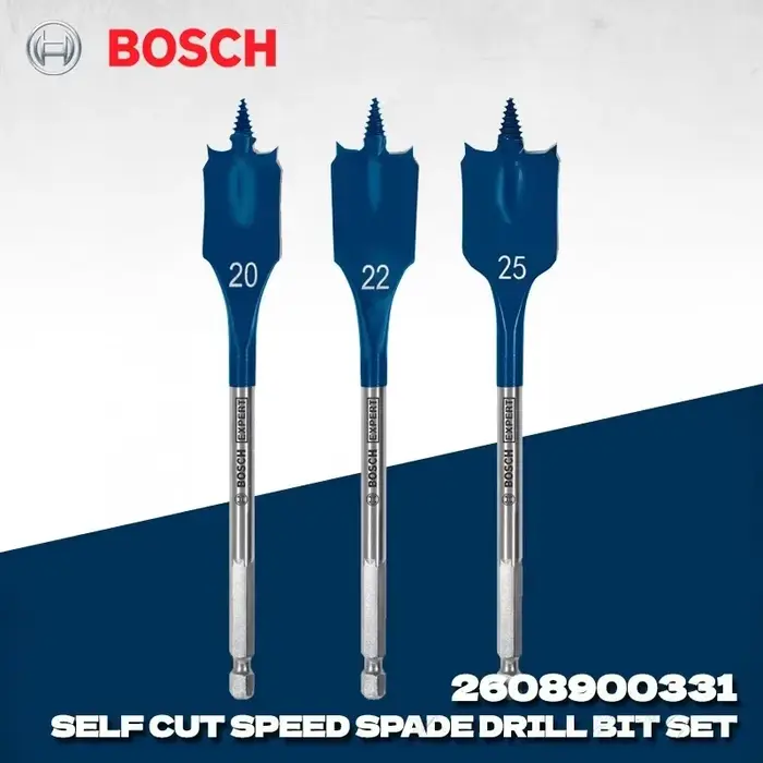BOSCH 2608900331 EXPERT Ensemble de 3 forets auto-évidants à vitesse rapide pour le perçage
