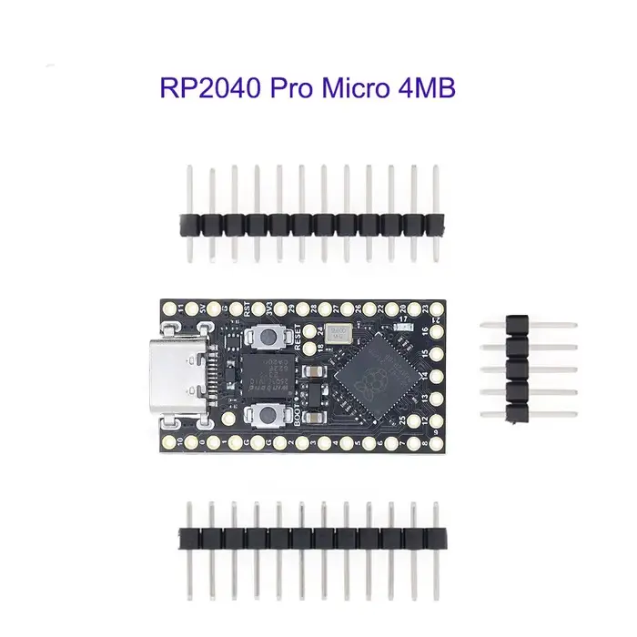 TENSTAR RP2040 Pro Micro carte de développement 4 mo/16 mo Flash double cœur prend en charge Mciro P