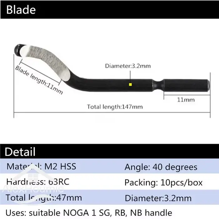 Coupe-bave couteau de coupe grattoir outil d'ébavurage NB1100 mèche de routeur ébavurage rotatif BS1