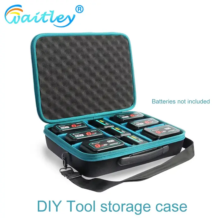 Waitley – mallette de rangement de batterie pour outils portables, boîte d'accessoires étanche pour