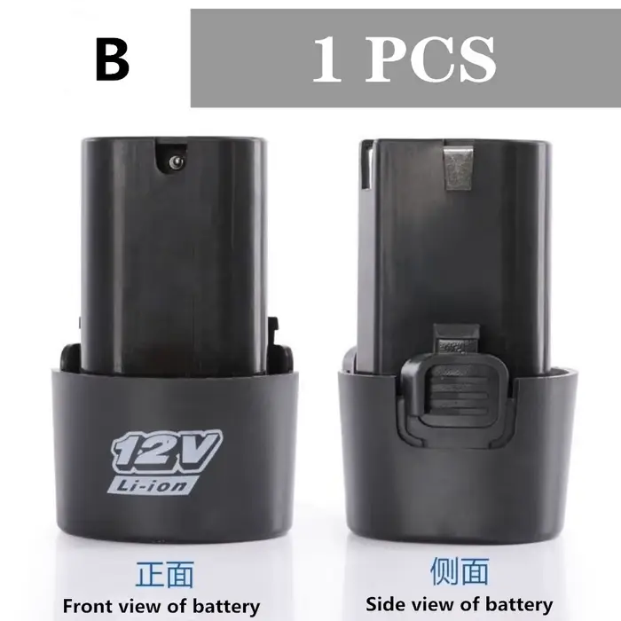 Perceuse électrique manuelle 12V, batterie de support, batterie au Lithium Rechargeable, accessoires