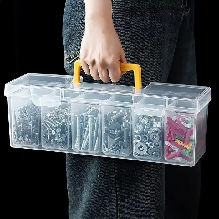 Boîte de rangement pour outils avec compartiments multiples