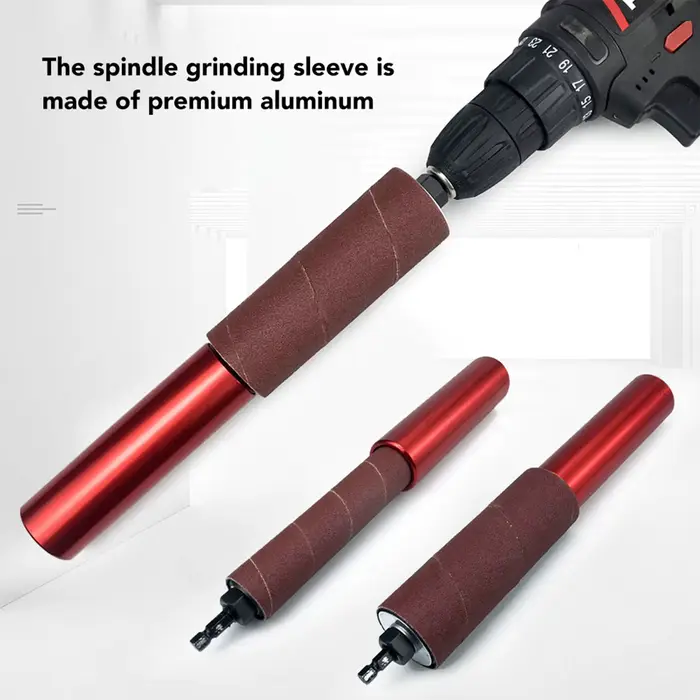 Adaptateur de ponceuse à broche 1,5 pouce, mandrin en alliage d'aluminium, kit de mandrin de ponçage pour perceuse, pour bois et métal