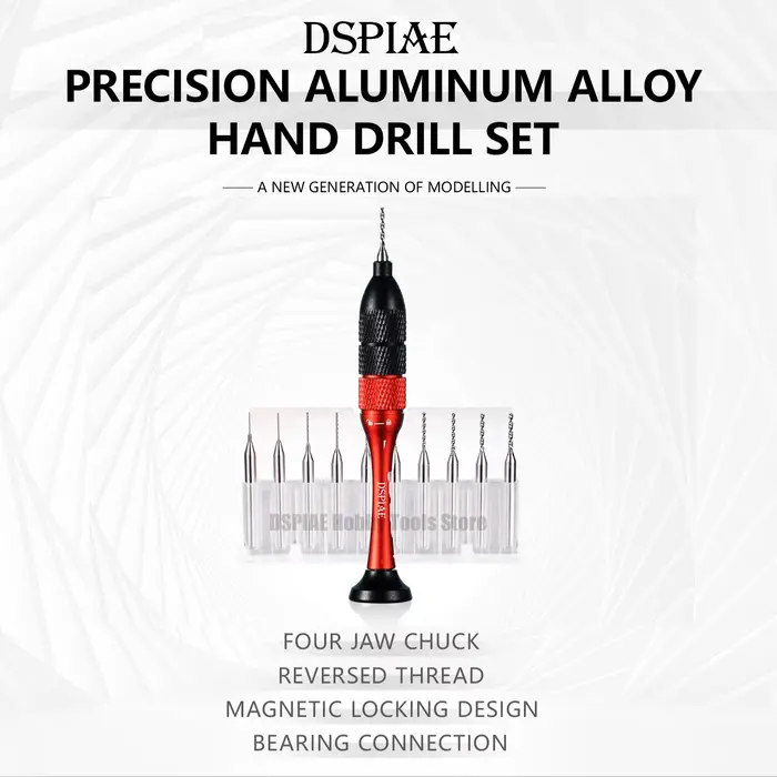 DSPIAE AT-SHD Perceuse À Main Ensemble avec Foret Ensemble D'outils