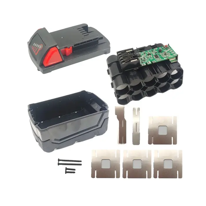 Boîtier de batterie à outils 5S2P 18650 10 cœurs pour Milwaukee M18 18V