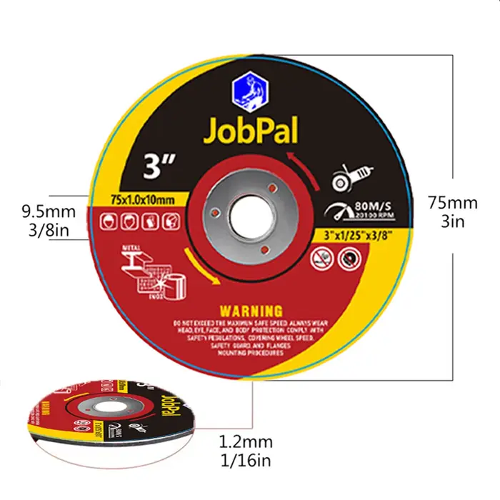 Disque de coupe pour mini-meuleuse d'angle de 3 pouces