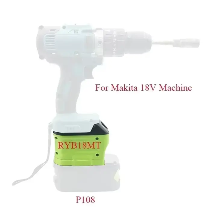 Adaptateur de Conversion de batterie RYB18MT RYB20DW RYB18MIL pour outils intelligents Ryobi Nickel-Lithium P103 P108 vers Makita/Dewalt/Milwaukee