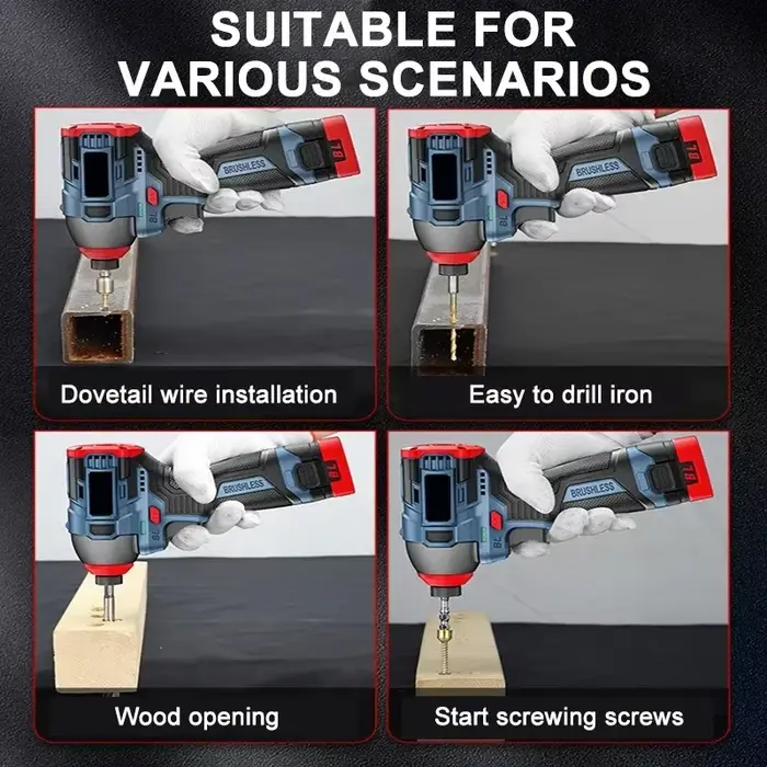 Perceuse électrique sans fil 16.8V 200N.m