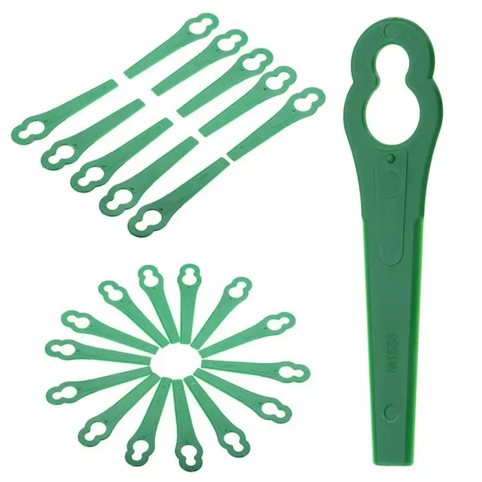 Lames de coupe d'herbe en plastique