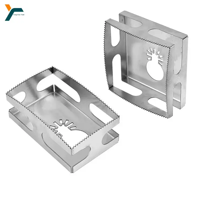 Lame de Scie Oscillante Multi-Outil, Coupe-Fente Carré et Rectangle, Boîte Murale de Travail de Calc