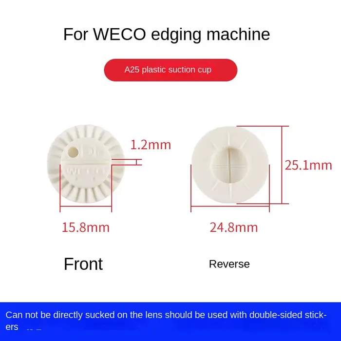 Machine de meulage de bord pour lunettes, traitement, ventouse dure, adaptée à la lentille Nedeke ES